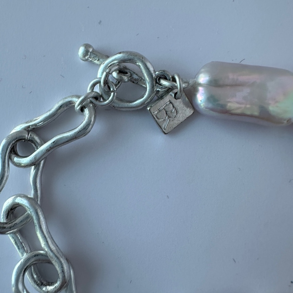 Banana Republic Silver and Cream Bracelet Set - 3 Bracelets - Picture 10 of 12